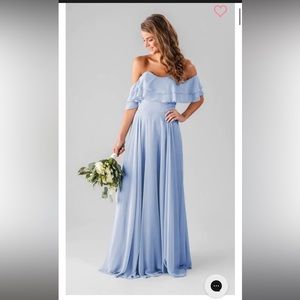 NWT Kennedy Blue Bridesmaid Dress Allison Sz 12 Cornflower